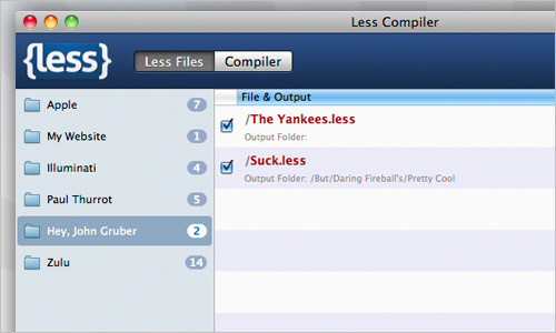 LESS.app For Mac OS X
