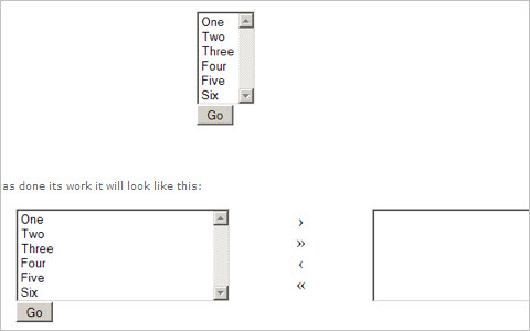 Jquery Two Sided Multi Selector 