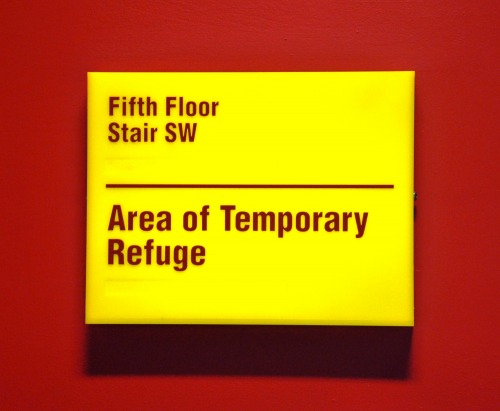 Wayfinding and Typographic Signs - refuge