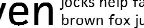 Unhinted TrueType font in GDI-ClearType rendering