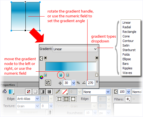 Gradient Panel in Fireworks CS6