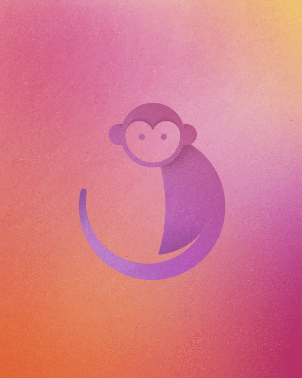 Monkey made from circles