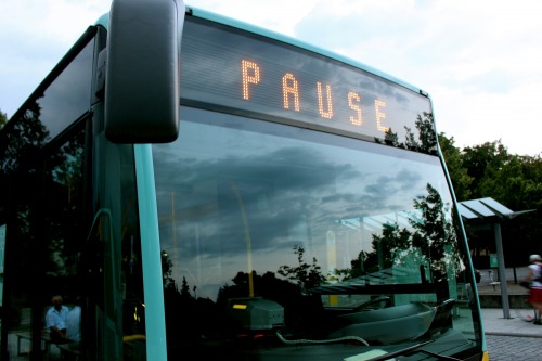 Wayfinding and Typographic Signs - bus-sign