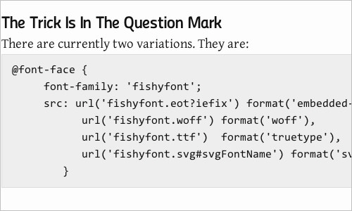 New @Font-Face Syntax: Simpler, Easier