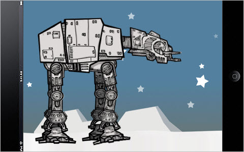 Pure CSS3 Animated AT-AT Walker from Star Wars  