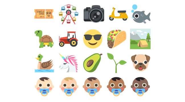 Emoji One set sampler