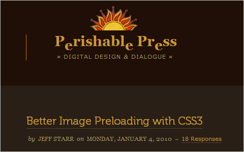 Better Image Preloading with CSS3 
