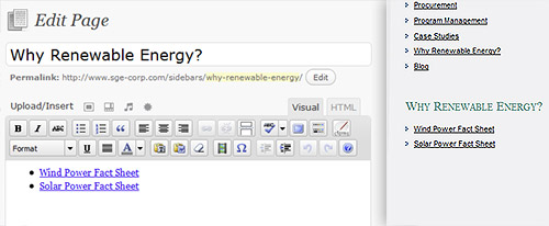 Sidebar HTML elements - using page IDs and custom fields