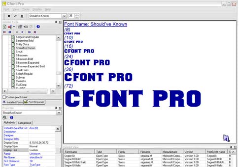 Cfontpro