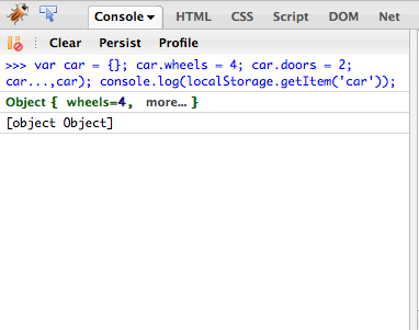 local storage - Objects get turned into a descriptive string when stored