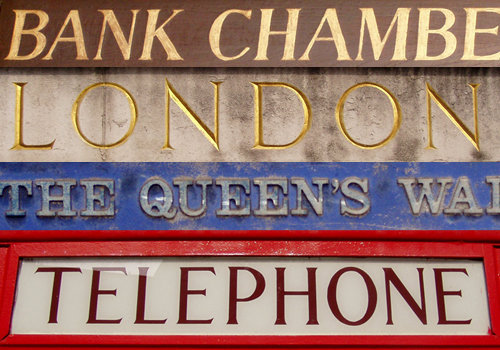 London Street Signage