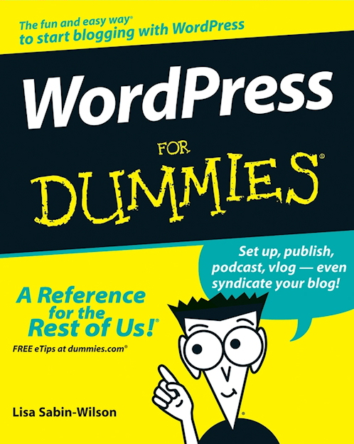 A Picture of the cover of WordPress for dummies