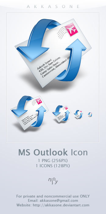 Freebies Icons - Windows Outlook --akkasone by ~Vande-Mataram