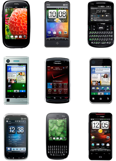Various Smartphones Icons