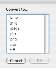 Conver Image Screenshot with file formats