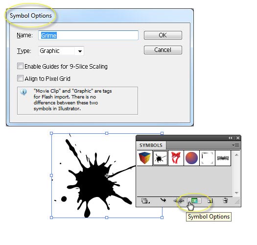 Symbol options