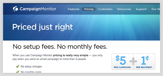 Campaign Monitor Pricing