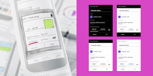 Calendars and colors worked as our experimental set. While revisiting every action with use cases, sketches and wireframes, we played with different colors, typography and styles.