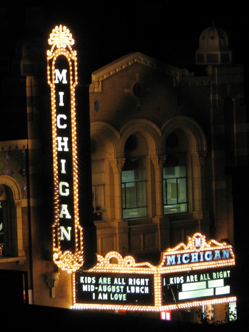 Wayfinding and Typographic Signs - michigan-theater