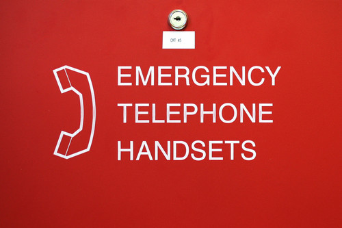 emergency telephone handsets