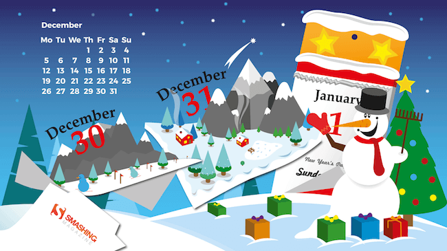 Christmas Wallpaper — Winter Calendar
