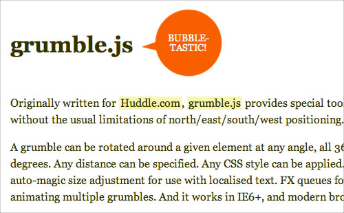 Grumble.js