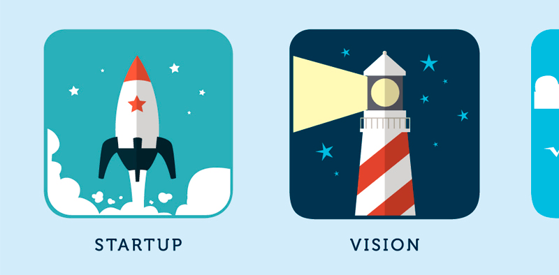 Business Concept Icons closeup