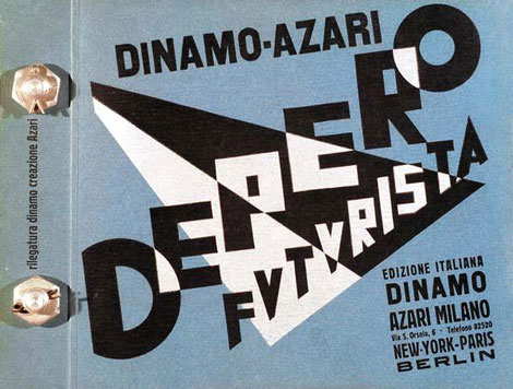<em>Fortunato Depero's book </em>Depero Futurista,<em> 1927.</em>