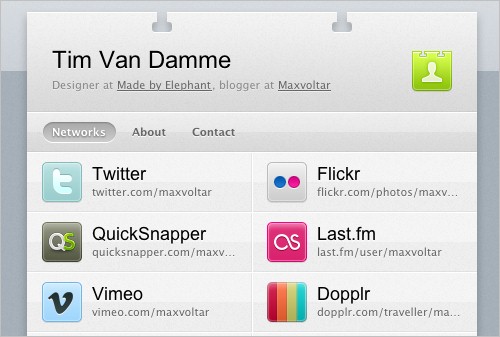 Tim Van Damme's hover effects