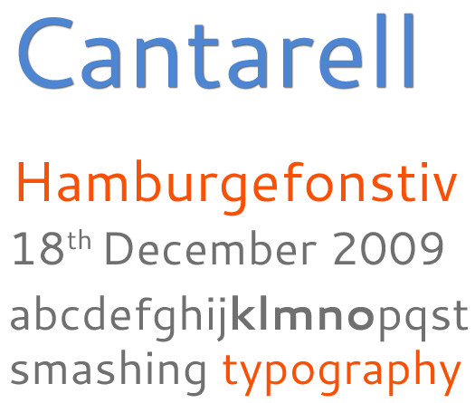 Beautiful Free Fonts - free font cantarell