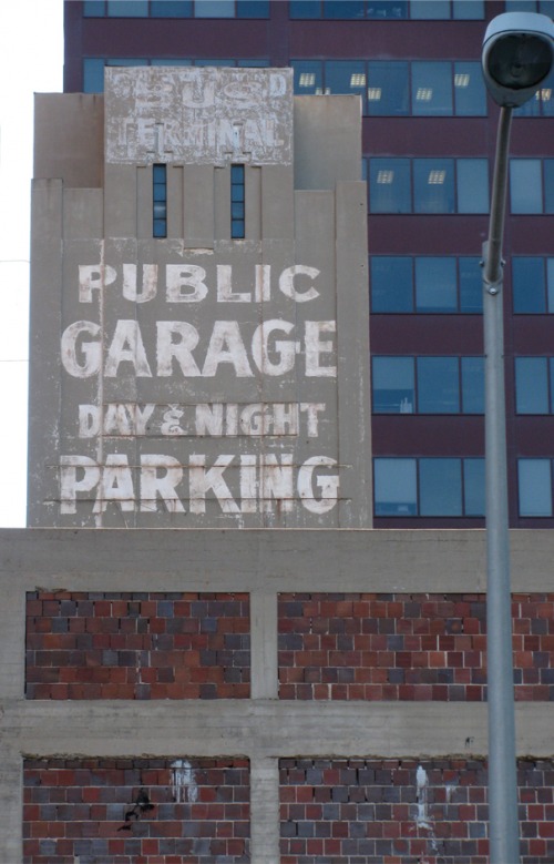 Wayfinding and Typographic Signs - public-garage-parking