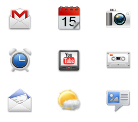 Free Icon Sets - New HTC Sense UI 2.1 Icons