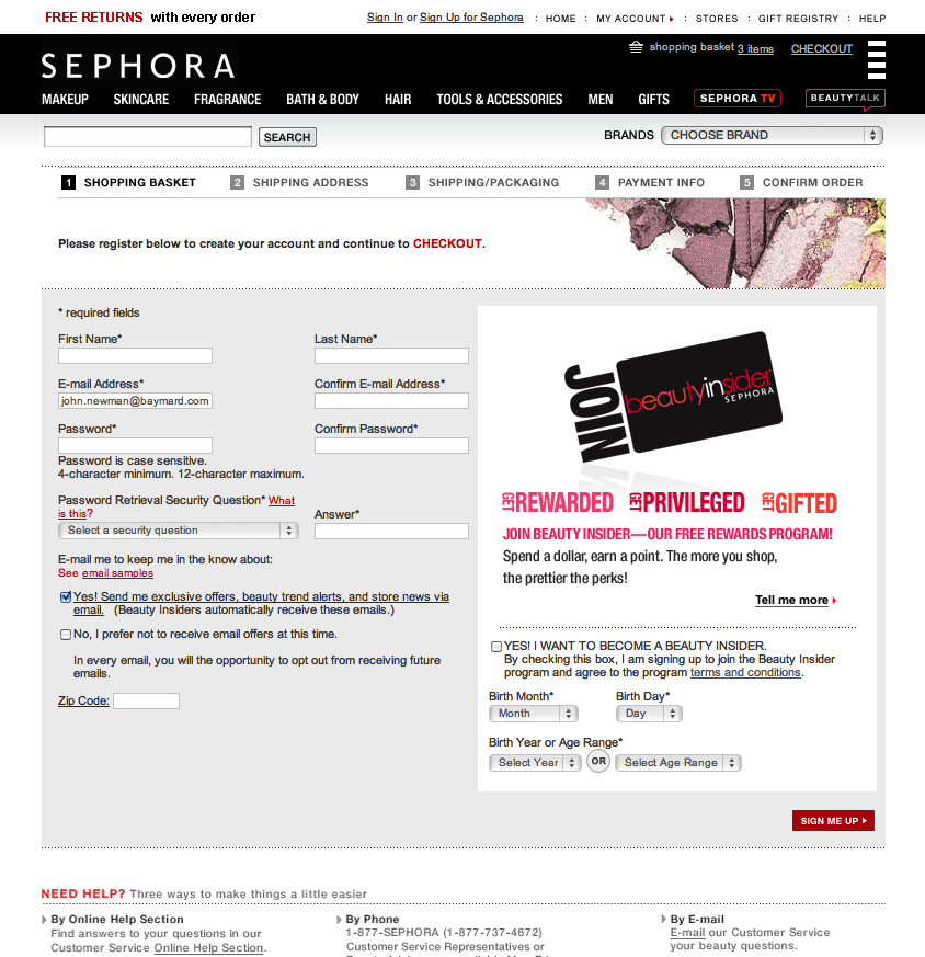 Sephora Pre-Checks The Newsletter Box