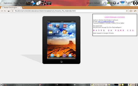 CSS3 Designs For Free Download - css3-ipad-with-shadow