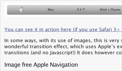  Apple's Navigation bar using only CSS