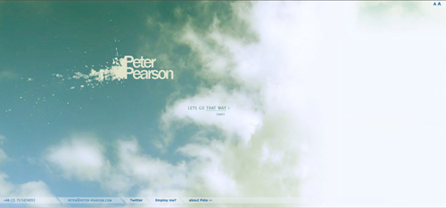 Peter Pearson website screenshot 