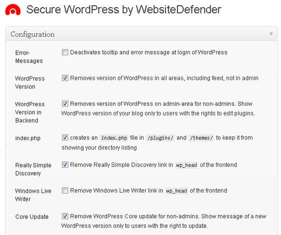 Secure WordPress