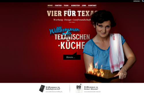German Web Design - vier für texas &#42;ideenwerk