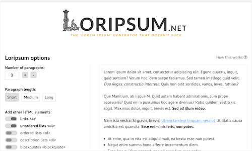 Loripsum