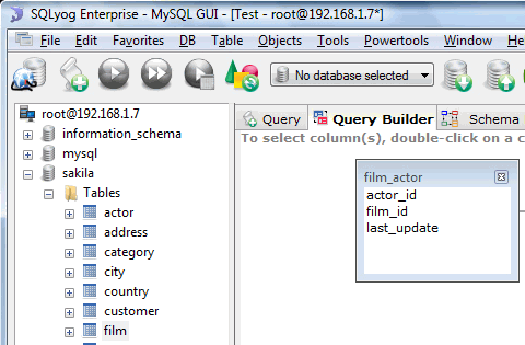 SQLyog MySQL GUI Screenshot