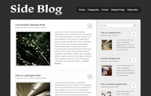 The Side Blog Theme