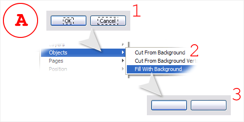 Fill With Background (Adobe Fireworks extension)