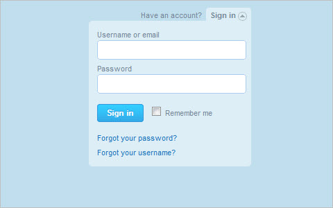 Perfect Dropdown Login Box like Twitter using jQuery