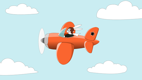 “Plane” is another illustration I created in Gravit.