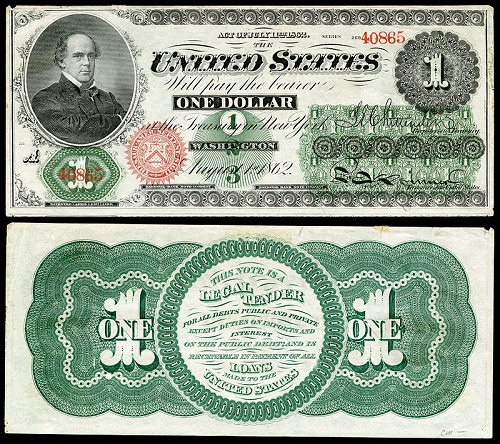Civil War One-Dollar Bill