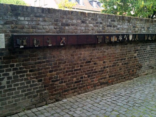 Wayfinding and Typographic Signs - xanten-village-church-history-3