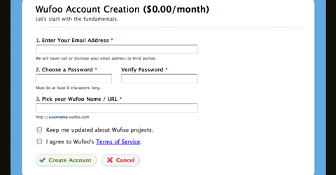 Showcase of Design Elements - Clearly Marked Required Fields