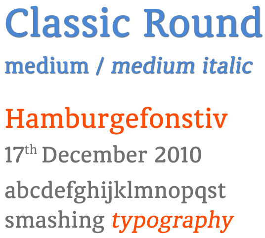 Free Font Classic Round