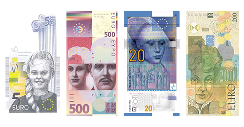 Portrait-based Euro Banknote Design Concepts