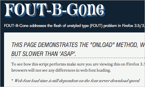 FOUT-b-gone